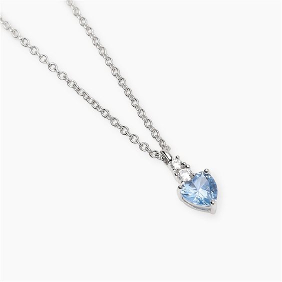 Collana Mabina Donna Rouge in Argento Acquamarina sintetica 553859 - 553859